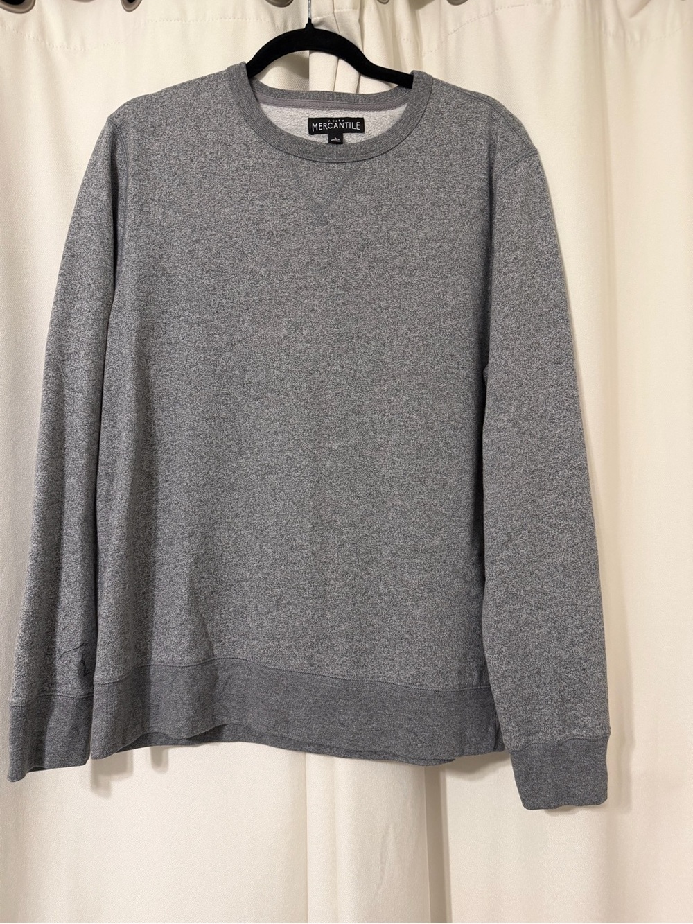 J. Crew Mercantile Men's Heather Gray Crewneck Sweater Size L
